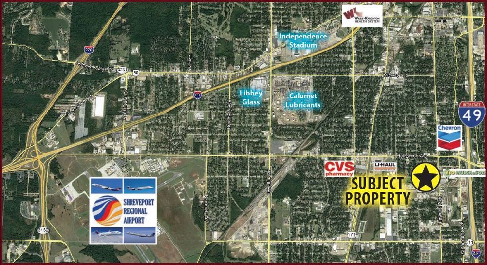 Goodwill Warehouse 115,000 +/- SF with 20 Acres: 6020 Linwood Ave, Shreveport, LA 71108